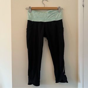 Lululemon womens running leggings, size 2, high-rise, good condition